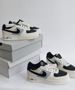 giay nike air force 1 low cream black likeauth 3