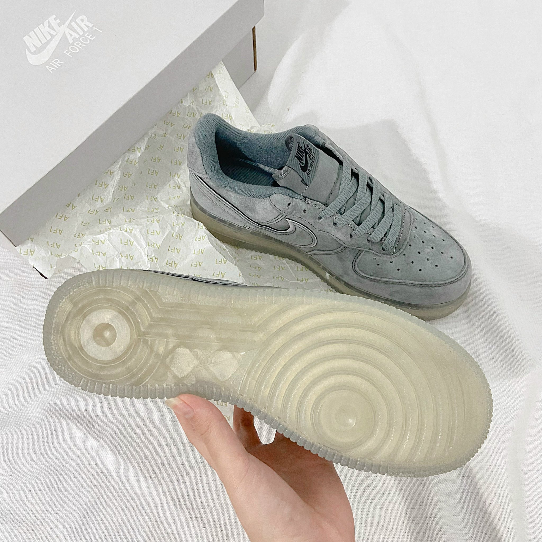 Giày Nike Air Force 1 Low Reigning Champ 'Dark Grey' - Like Auth Giày Nike Air Force 1 Low Reigning Champ 'Dark Grey'_yoyo1sneaker