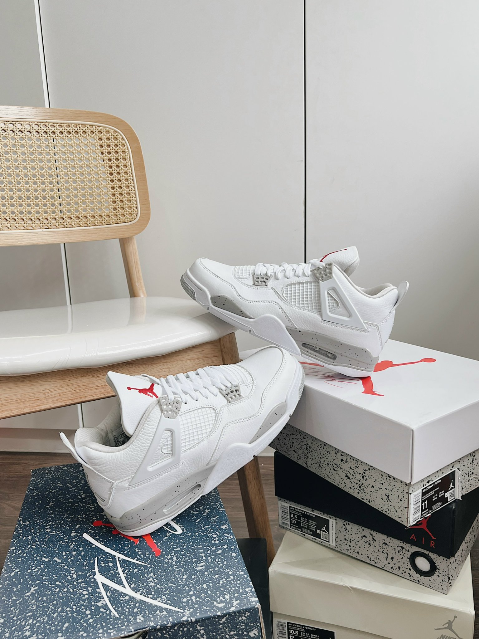 Giày Nike Air Jordan 4 Retro ‘White Oreo’ - Best Quality Giày Jordan 4 Retro 'White Oreo'