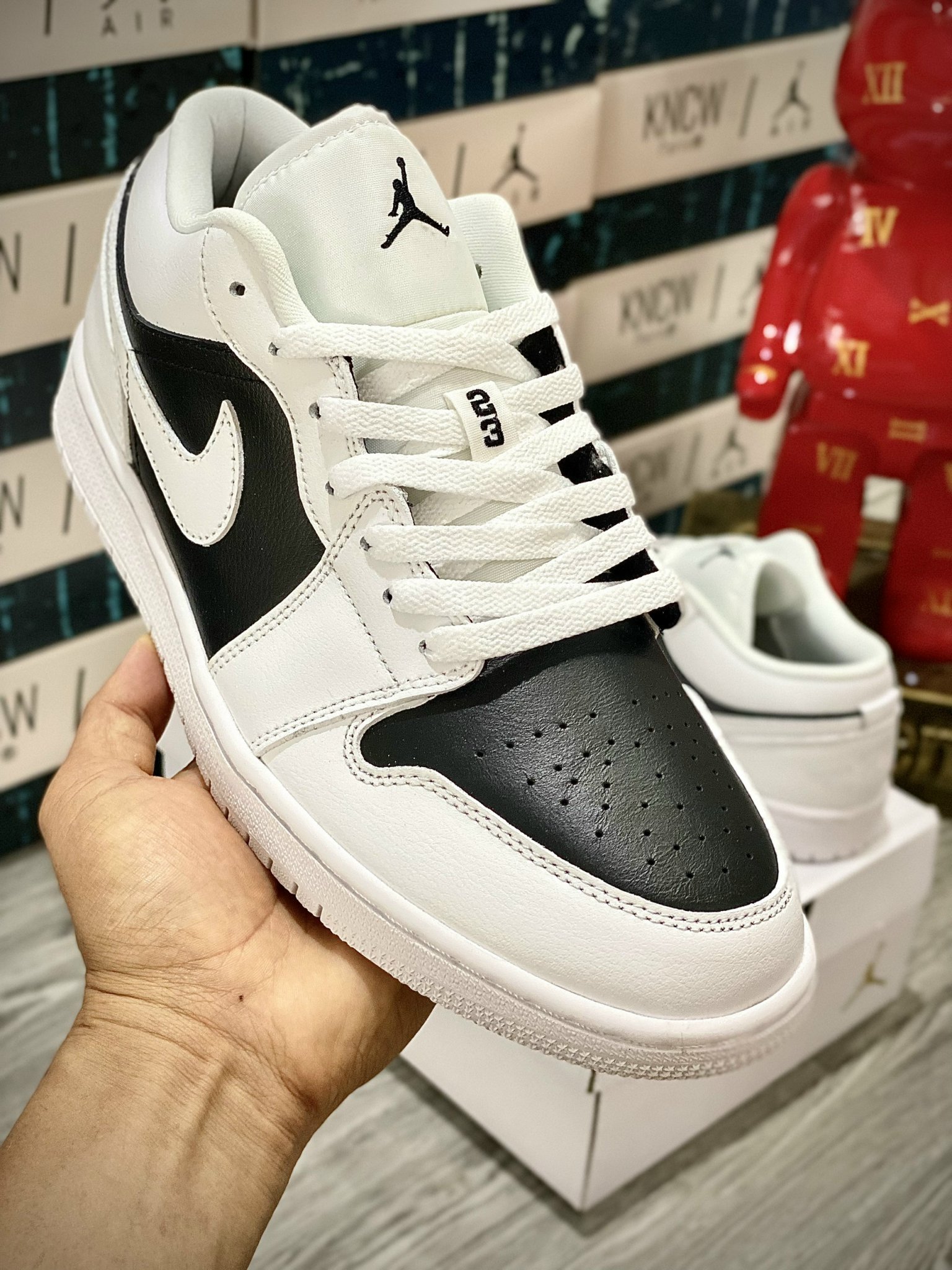 Giày Nike Air Jordan 1 Low 'Panda' - Like Auth giay nike jordan 1 low panda replica 5