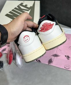 giay sneaker nike air jordan travis scott olive like auth