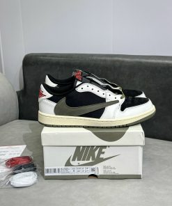 giay sneaker nike air jordan travis scott olive like auth 5