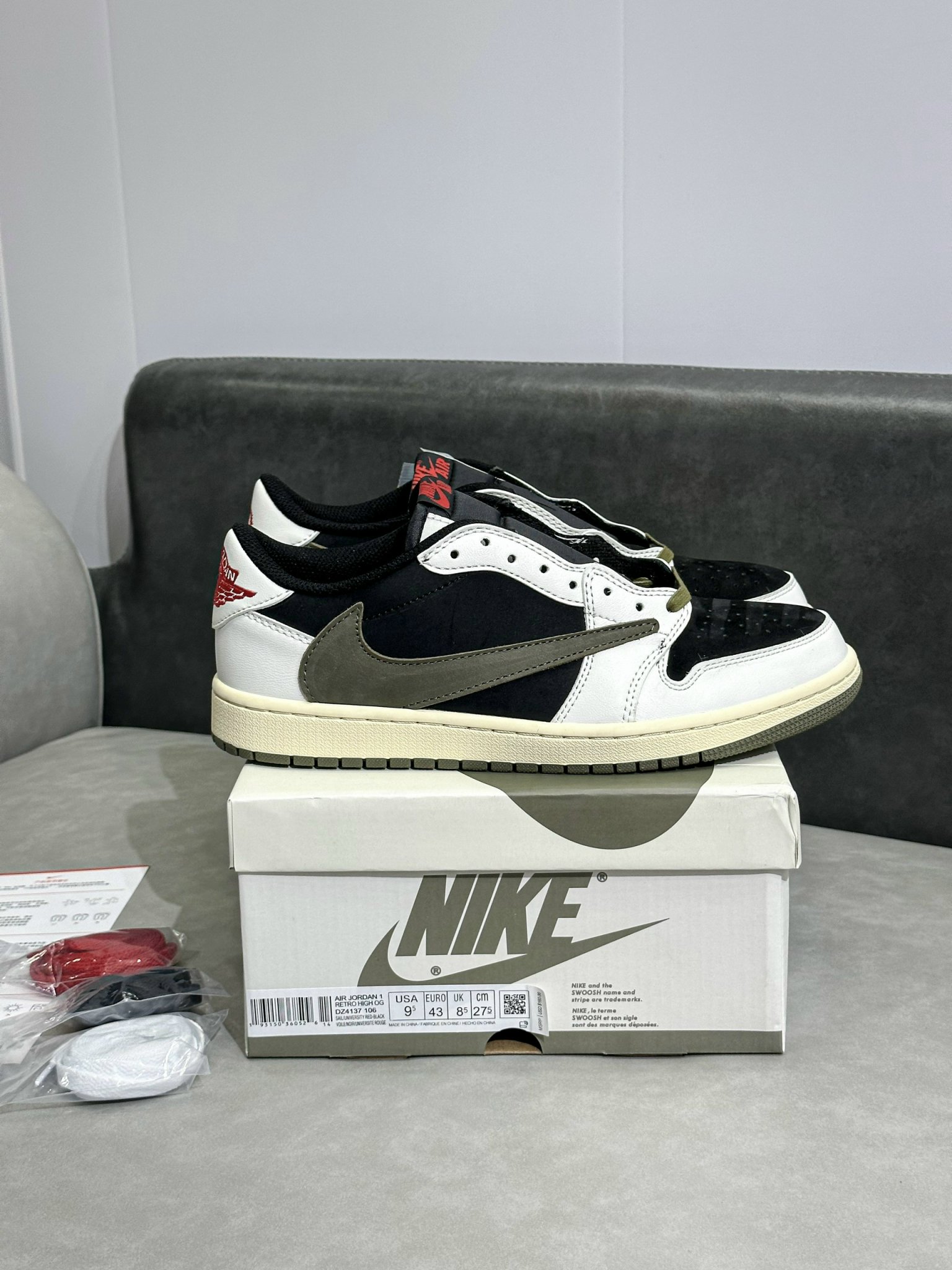 Giày Nike Air Jordan 1 x Travis Scott Retro Low OG SP ‘Olive’ Giày Travis Scott Retro Low ‘Olive’