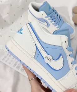 giay sneaker nike jordan ice blue likeauth 5