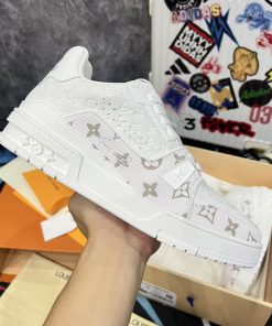 Giày Louis Vuition LV Trainer #54 Signature 'White' - Best Quality mau giay luxury louis vuition trainer best qualiy1010