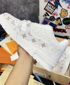 Giày Louis Vuition LV Trainer #54 Signature 'White' - Best Quality mau giay luxury louis vuition trainer best qualiy1111