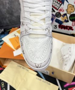 Giày Louis Vuition LV Trainer #54 Signature 'White' - Best Quality mau giay luxury louis vuition trainer best qualiy1212