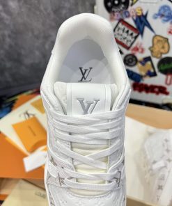 Giày Louis Vuition LV Trainer #54 Signature 'White' - Best Quality mau giay luxury louis vuition trainer best qualiy1414