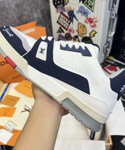 Giày Louis Vuition LV Trainer #54 ‘White Navy’ - Best Quality Giày Louis Vuition LV Trainer #54 ‘White Navy’