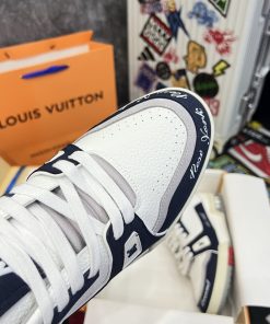 Giày Louis Vuition LV Trainer #54 ‘White Navy’ - Best Quality mau giay luxury louis vuition trainer best qualiy153153