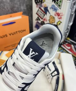 Giày Louis Vuition LV Trainer #54 ‘White Navy’ - Best Quality mau giay luxury louis vuition trainer best qualiy154154