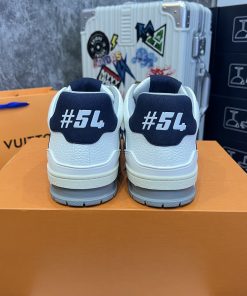Giày Louis Vuition LV Trainer #54 ‘White Navy’ - Best Quality mau giay luxury louis vuition trainer best qualiy159159