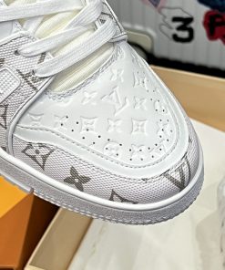 Giày Louis Vuition LV Trainer #54 Signature 'White' - Best Quality mau giay luxury louis vuition trainer best qualiy1616