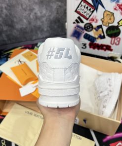 Giày Louis Vuition LV Trainer #54 Signature 'White' - Best Quality mau giay luxury louis vuition trainer best qualiy1818