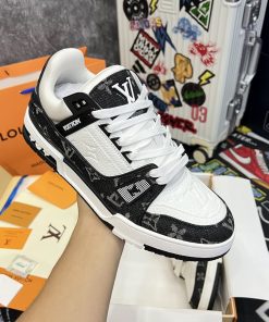 Giày Louis Vuitton Trainer Black White- Best Quality mau giay luxury louis vuition trainer best qualiy2323