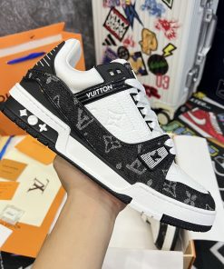 Giày Louis Vuitton Trainer Black White- Best Quality mau giay luxury louis vuition trainer best qualiy2424