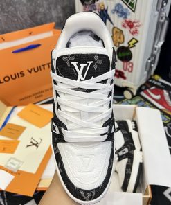 Giày Louis Vuitton Trainer Black White- Best Quality mau giay luxury louis vuition trainer best qualiy2727