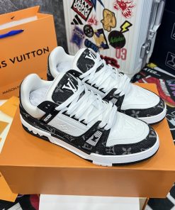 Giày Louis Vuitton Trainer Black White- Best Quality Giày Louis Vuitton Trainer Black White_yoyo1sneaker