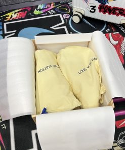 Giày Louis Vuition LV Trainer #54 Signature 'White' - Best Quality mau giay luxury louis vuition trainer best qualiy77