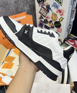 LV Trainer #54 Signature 'White Black' - Best Quality mau giay luxury louis vuition trainer best qualiy8888