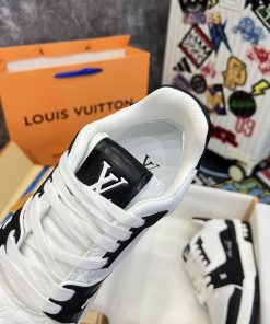 LV Trainer #54 Signature 'White Black' - Best Quality mau giay luxury louis vuition trainer best qualiy9393