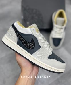 Giày Nike Air Jordan 1 Low 'Beaded Swoosh' - Like Auth 3