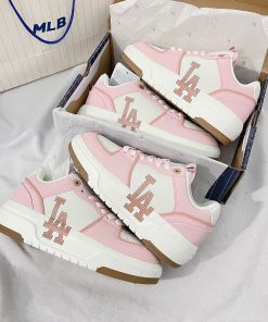 Giày MLB Liner Basic Los Angeles Dodgers Yankees ‘Pink’ - Like Auth giay mlb liner basic los angeles dodgers yankees pink like auth 2