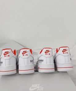 Giày Nike Air Force 1 Burberry 'White Red' giay nike air force 1 burberry likeauth 7