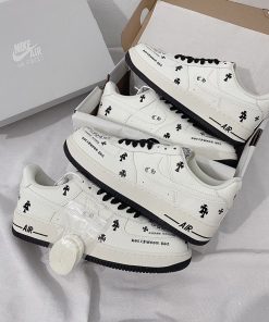 Giày Nike Air Force 1 Chrome Hearts 'White Black' - Like Auth giay nike air force 1 chrome hearts likeauth 2