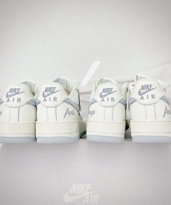 giay nike air force 1 keep fresh beigie blue sliver like authentic 7