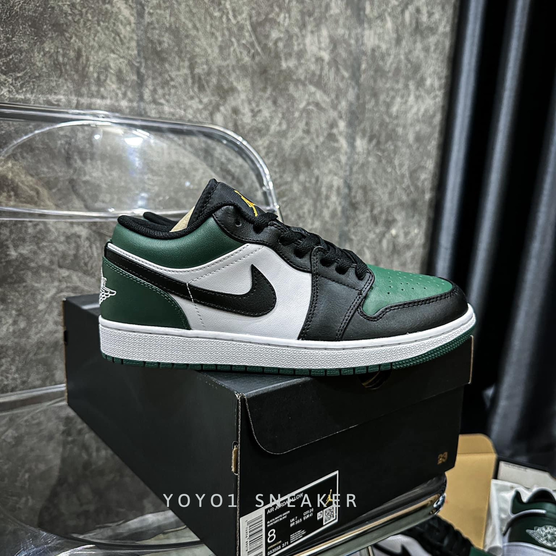 Giày Nike Air Jordan 1 Low 'Green Toe' - Like Auth Giày Nike Air Jordan 1 Low 'Green Toe'