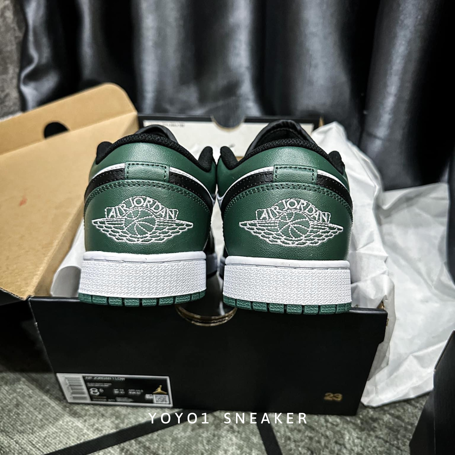 Giày Nike Air Jordan 1 Low 'Green Toe' - Like Auth Giày Nike Air Jordan 1 Low 'Green Toe'