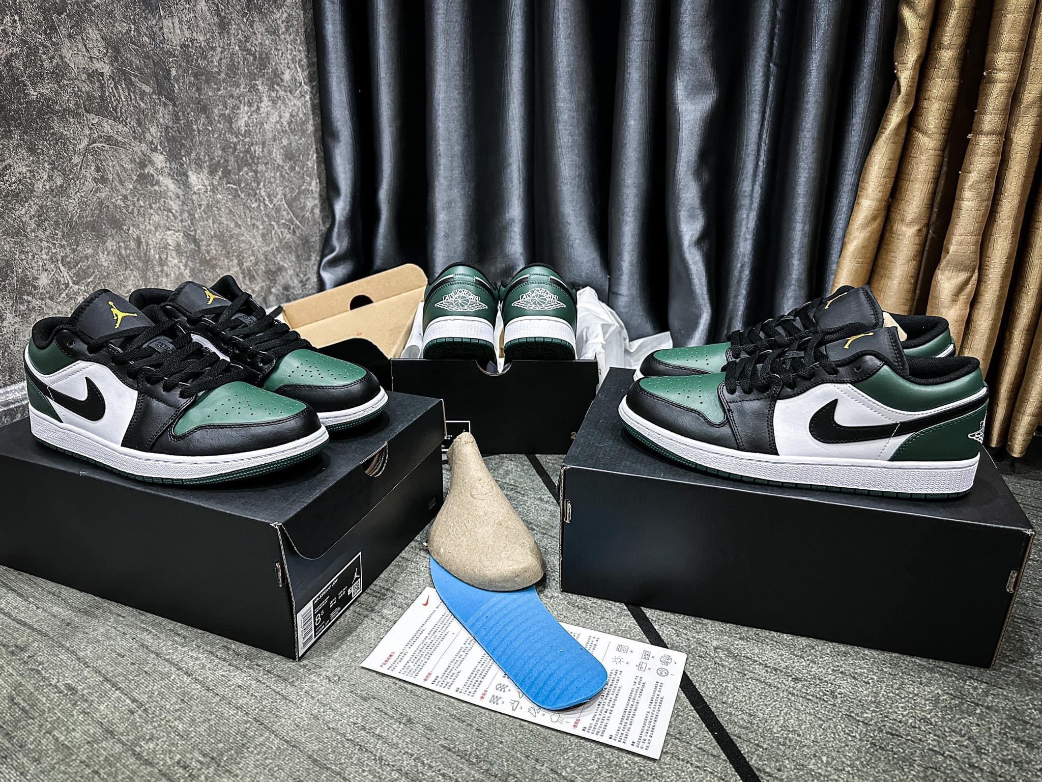 Giày Nike Air Jordan 1 Low 'Green Toe' - Like Auth Giày Nike Air Jordan 1 Low 'Green Toe'