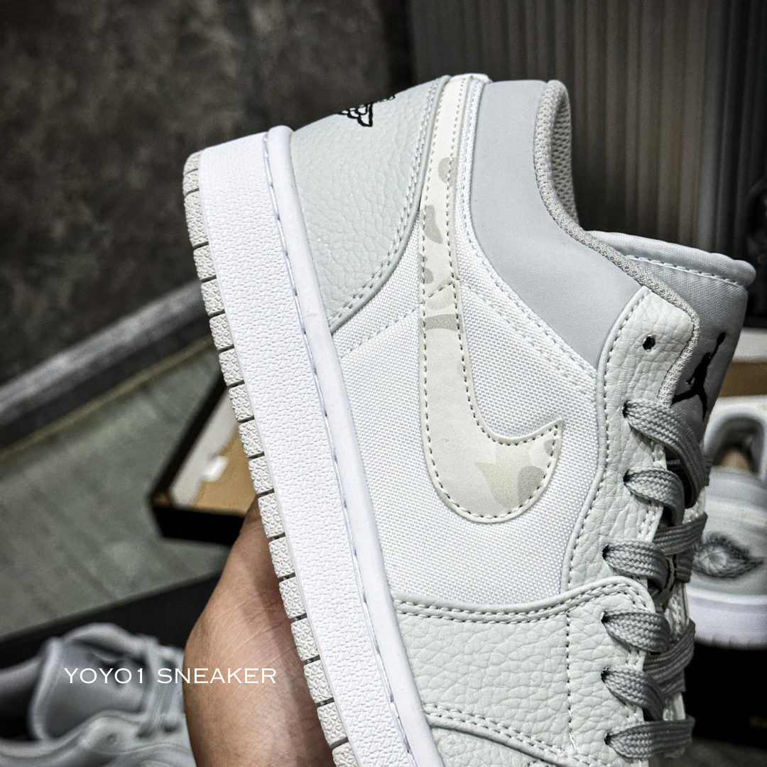 Giày Nike Air Jordan 1 Low Grey Camo - Like Auth Giày Nike Air Jordan 1 Low 'Grey Camo' - Like Auth