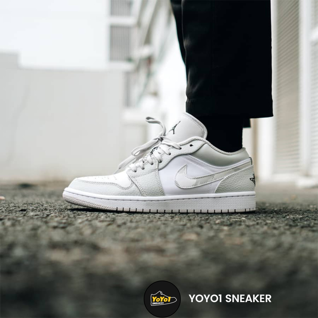 Giày Nike Air Jordan 1 Low Grey Camo - Like Auth Giày Nike Air Jordan 1 Low 'Grey Camo' - Like Auth