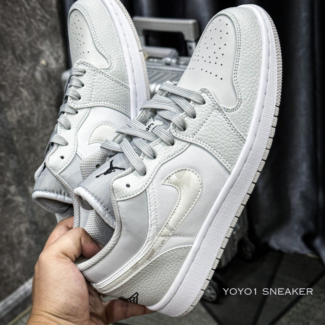 Giày Nike Air Jordan 1 Low Grey Camo - Like Auth Giày Nike Air Jordan 1 Low 'Grey Camo' - Like Auth
