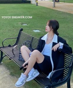 Giày Nike Air Jordan 1 Low White Grey Wolf - Like Auth giay nike air jordan 1 low grey wolf 8