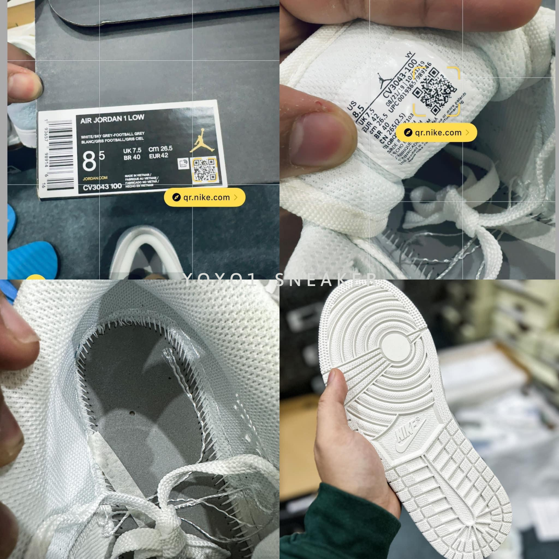 Giày Nike Air Jordan 1 Low 'Paris' - Like Auth Giày Nike Air Jordan 1 Low 'Paris' - Like Auth