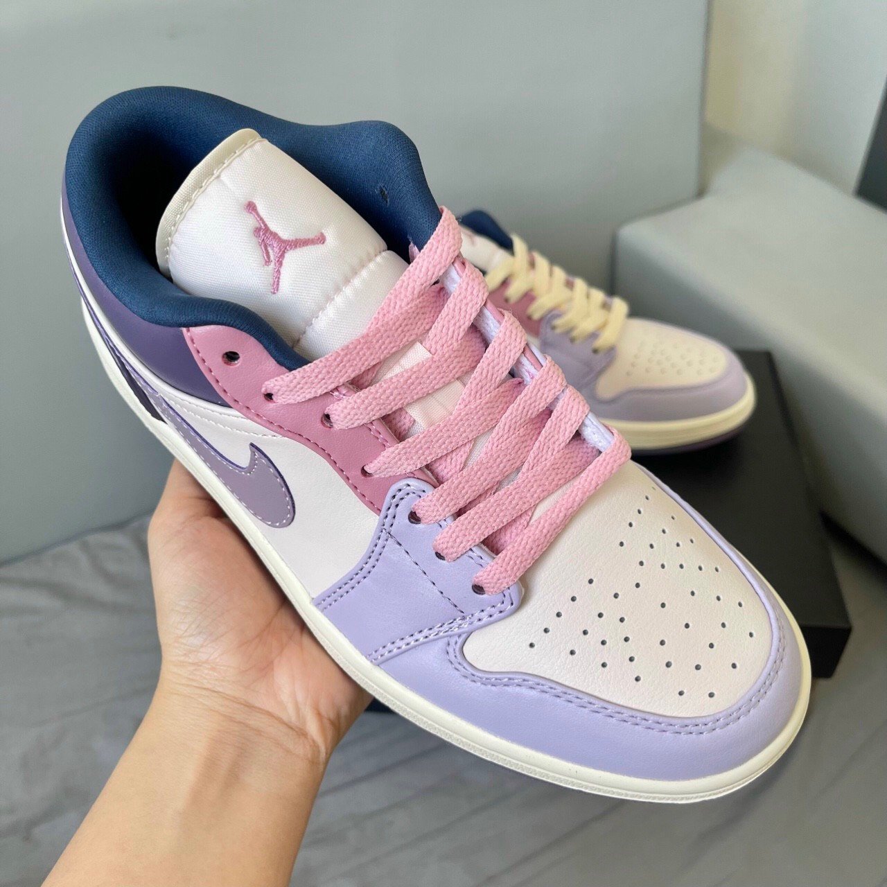 Giày Nike Air Jordan 1 Low 'Pastel Purple'- Like Auth giay nike air jordan pastel purple sieu cap 5
