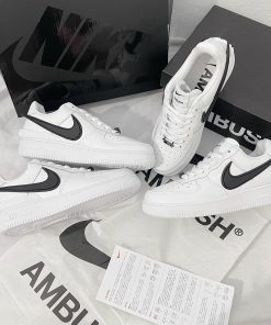 Nike Air Force 1 Low x Ambush "White Black" - Like Auth giay sneaker nike air force 1 ambush white black likeauth 3