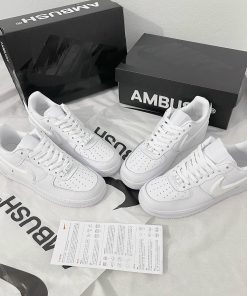 Giày Nike Air Force 1 Low x Ambush 'Triple White' - Like Auth giay sneaker nike air force 1 ambush white likeauth 2