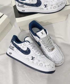 Giày Nike Air Force 1 Low x Louis Vuitton 'Denim' - Like Auth giay sneaker nike air force 1 low louis vuitton denim likeauth 3