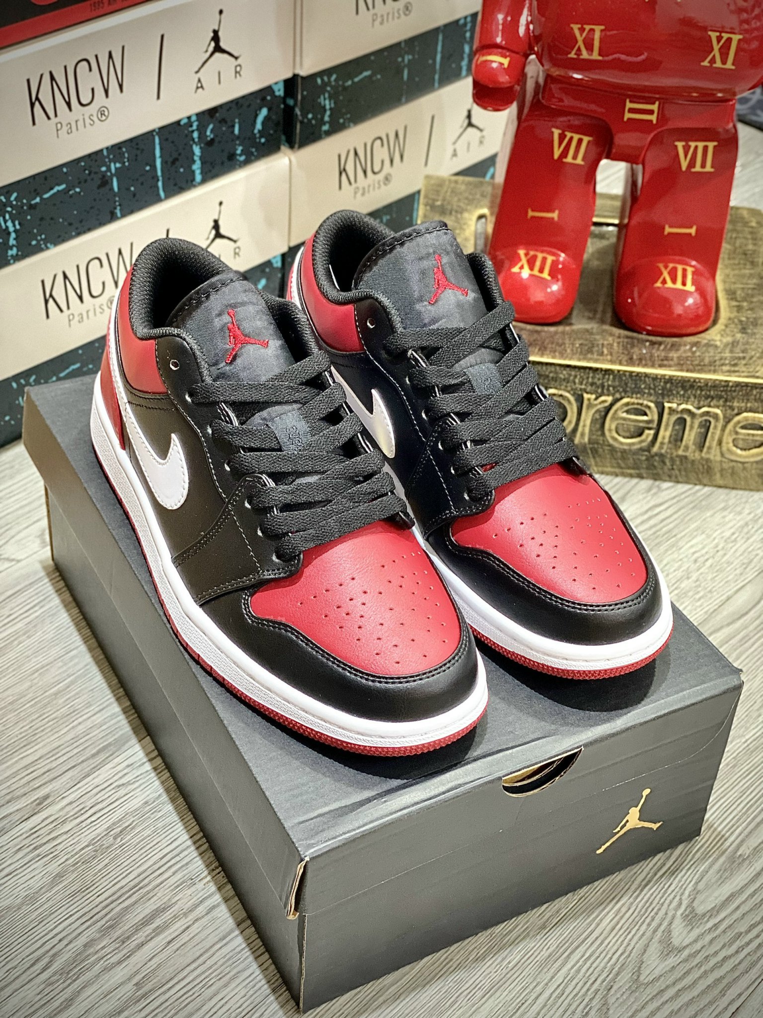 Giày Nike Air Jordan 1 Low 'Alternate Bred Toe' - Like Auth Giày Jordan Low Alternate Bred Toe