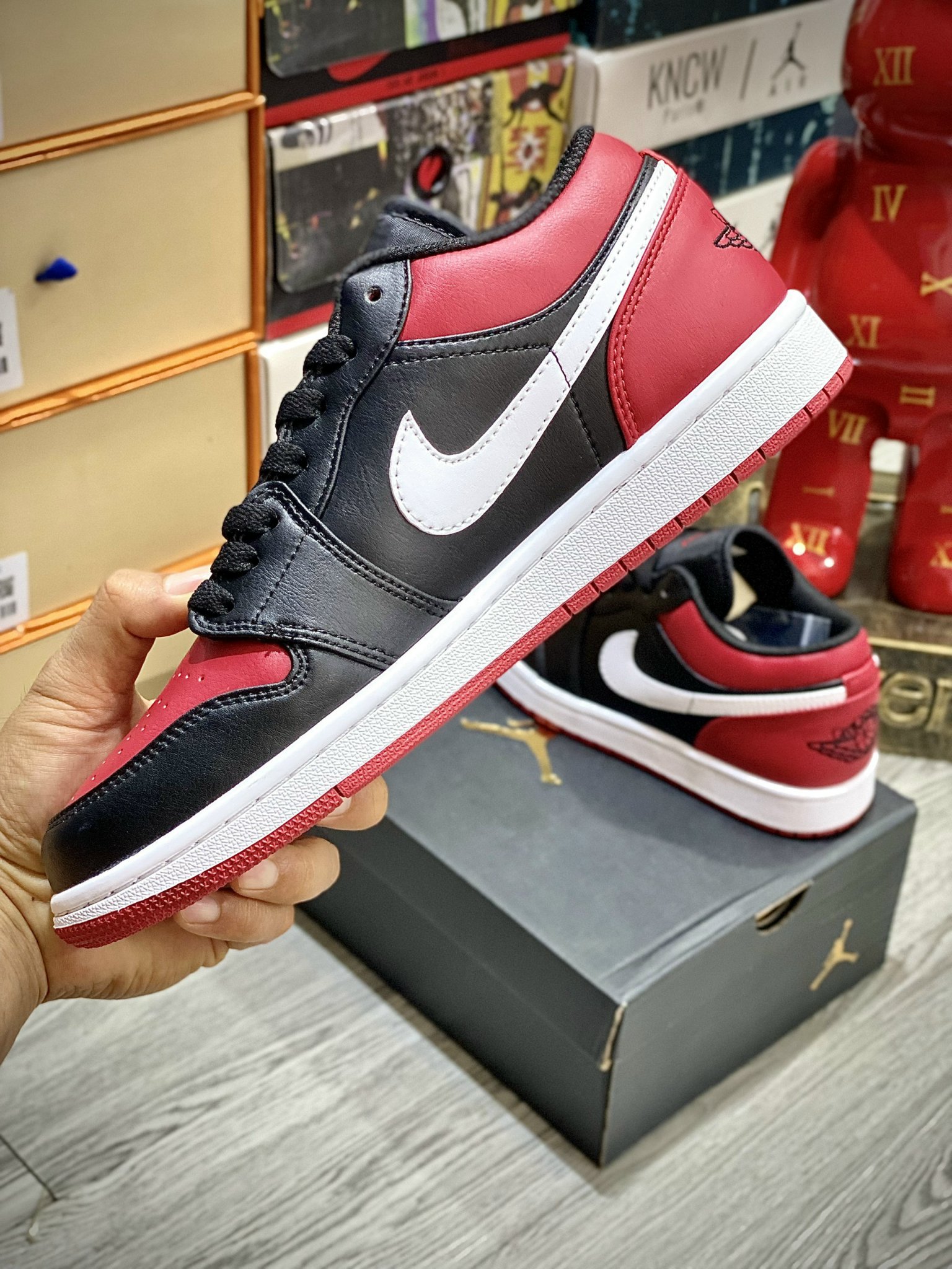 Giày Nike Air Jordan 1 Low 'Alternate Bred Toe' - Like Auth giay sneaker nike jordan alternate bred toe likeauth 7