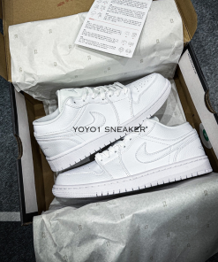 giay sneaker nike jordan triple white likeauth 5