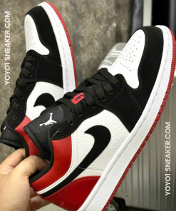 Giày Nike Air Jordan 1 Low Bred Toe - Like Auth giay nike air jordan 1 low black toe like auth 10