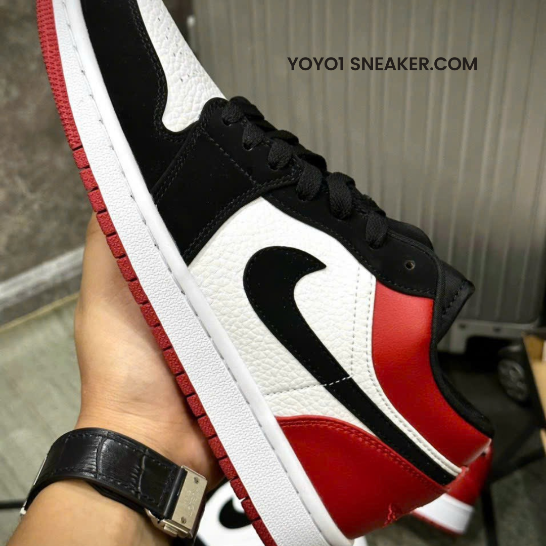 Giày Nike Air Jordan 1 Low Bred Toe - Like Auth Giày Nike Air Jordan 1 Low Bred Toe - Like Auth