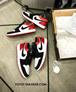 Giày Nike Air Jordan 1 Low Bred Toe - Like Auth giay nike air jordan 1 low black toe like auth 3