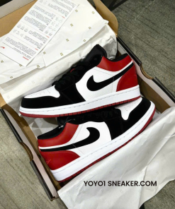 Giày Nike Air Jordan 1 Low Bred Toe - Like Auth giay nike air jordan 1 low black toe like auth 5