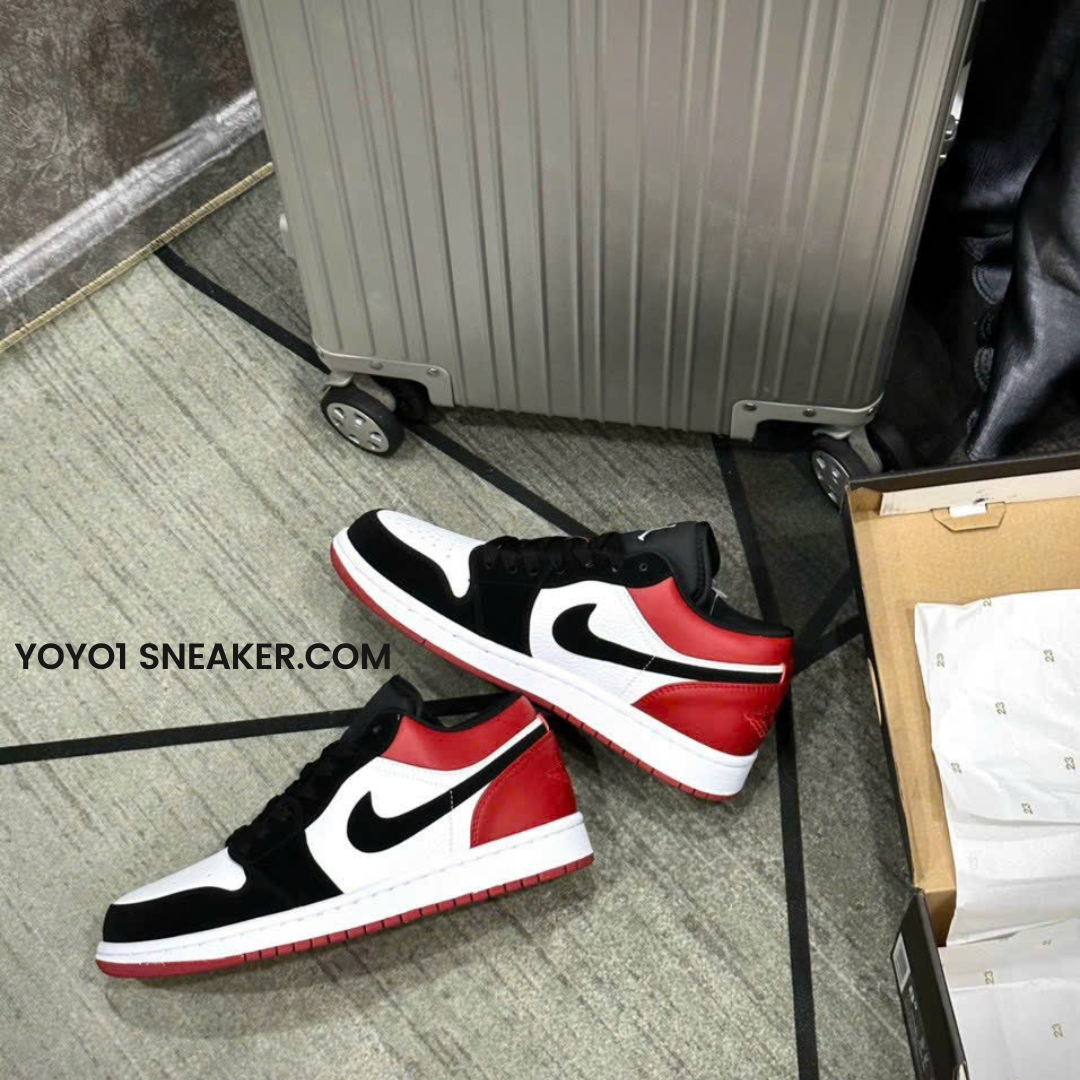 Giày Nike Air Jordan 1 Low Bred Toe - Like Auth Giày Nike Air Jordan 1 Low Bred Toe - Like Auth